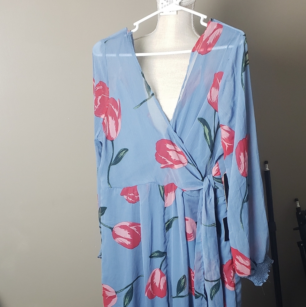 NWT Lulu's Brand, Floral Wide-leg, Jumpsuit